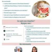 Atelier-conférence APIC : diversification à la cuillère ou DME, les clés pour une alimentation adaptée en toute sécurité