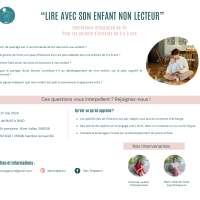 Publication Partenaire : Conférence-discussion "Lire avec son enfant non lecteur"